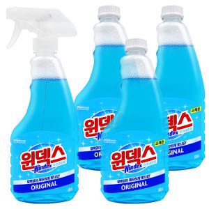 윈덱스 유리세정제 500ml 1개 +리필 500ml 3개