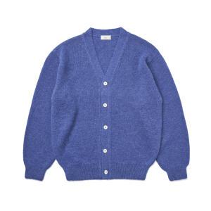 Verno Alpaca Cardigan Knit Blue