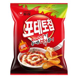 농심 포테토칩 엽떡 오리지널맛 50g 16개입 박스