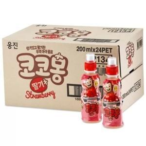 코코몽 키즈 음료 딸기맛 200ml x 24병 x 2박스