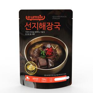 2 + 1 [이음식] 푸짐한 선지해장국 700g (총 3팩) 상온/실온보관