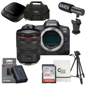 (컴온탑) 캐논 정품 EOS R5 + RF 24-105mm F4L USM KIT + 구매시 추가 LP-E6NH 배터리 + SD256GB 외 7종 풀패키지 기획 세트 (정품등록 이벤트)