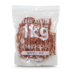 테비사사미 닭가슴살과 대구스틱 1kg 대용량