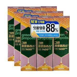 메디안 프로폴리스향 홀패밀리 치약 프레쉬 피치 100g x 9개