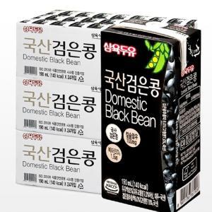 삼육두유 국산 검은콩 두유 190ml 72개 [24개X3]