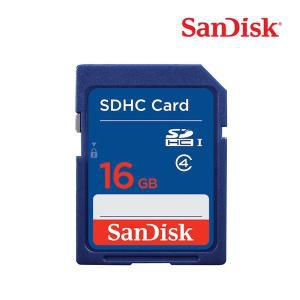 샌디스크 메모리카드 SDHC 16GB CLASS4 SDB 카메라 노트북 口우체국 택배口