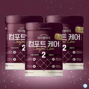 아이엠마더 컴포트케어 2단계 아기 분유 800g X3캔