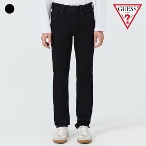 [게스]GUESS (MO4D9190)남성 기모 BLK톤 슬림 스트레이트 청바지