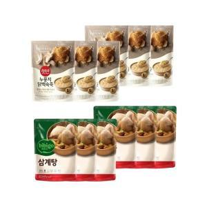 [기타]비비고 삼계탕 800g x6개+누룽지닭백숙죽 420g x6개