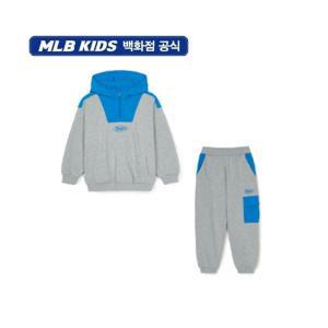 갤러리아 MLB키즈 데일리 우븐배색 기모 셋업(7AHDR0146/7APTR0146-07MG