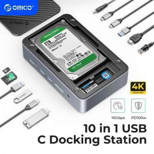 스팀덱독 도킹스테이션 거치대 ORICO 데크 듀얼 M2 NVME SSD 케이스 35 하드 드 인 스팀 독 10 1 HDMI 4K60