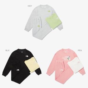 [노스페이스키즈](신세계 사우스시티)NM5MQ02 걸즈 블룸 3pcs 스 세트 GS BLOOM 3PCS SWEAT SET