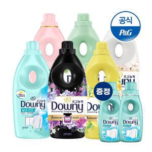 [T11%+3천원적립] 다우니 초고농축 섬유유연제 1L 6개 모음 + 200ML 2개/실내건조/향수컬렉션/탈취파워