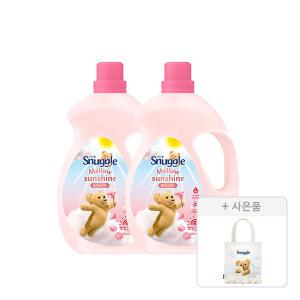 스너글 초고농축 섬유유연제 햇빛건조 멜로우선샤인, 4L, 2개 + 증정(스너곰 에코백, 1개)