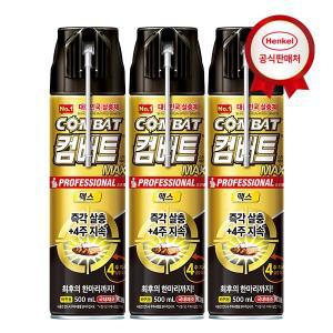 갤러리아 헨켈 바퀴약 컴배트 맥스 바퀴용 에어졸 500ml 3개