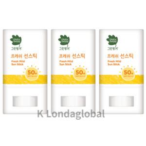 그린핑거 프레쉬 마일드 선스틱 SPF50+ PA++++ 3개