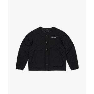 골스튜디오 GOALSTUDIO EMBROIDERY QUILTED CARDIGAN-BLACK