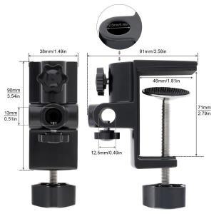3-in-1넓은영역접촉테이블마운트클램프금속책상마이크거치대서스펜션붐가위암