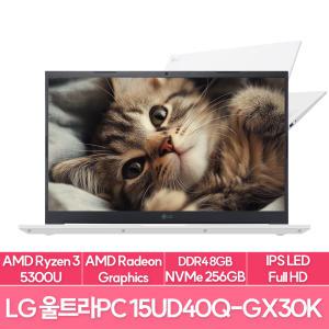 [CPU무상업] LG전자 울트라PC 15UD40Q-GX30K 라이젠 R3 NVMe256G 램8G 인강용 사무용 가성비 노트북 추천 EU