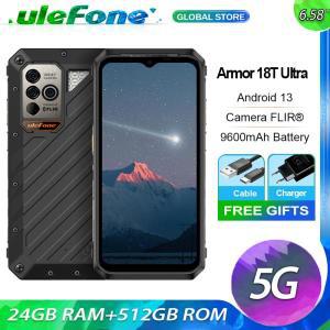 정식발매 스마트폰공기계 자급제 Ulefone 파워 아머 18T 울트라 5G,24GB RAM, 치수 7050, 열화상 카메라 FL