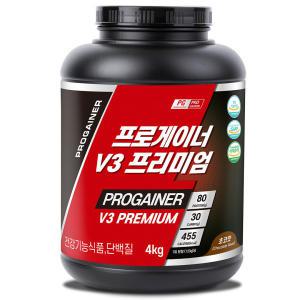 프로게이너 V3 4kg_초코 게이너 프리미엄 체중근육 복합단백질 식약처등록 건강기능식품 단백질보충제