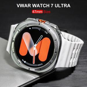 Vwar Watch 7 울트라 47mm 스마트 워치, IP68 방수 블루투스 통화 나침반 스마트워치, 남녀공용, 1.43 인치