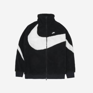 나이키 빅 스우시 풀 집 자켓 블랙 정품 Nike Big Swoosh Full Zip Jacket Black Sail 풋살 러닝 테니스 바