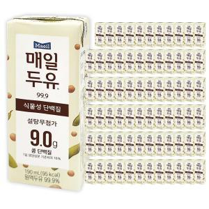 매일두유 99.9% 무설탕 두유 190ml 72개