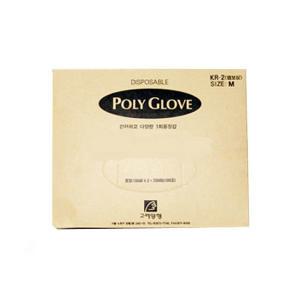 고려 폴리글러브 POLY GLOVE 일회용장갑 사이즈(M,L)