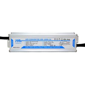 현민 LED 방수용 SMPS 24V 100W 국산 IP68 HM-100N-24 조명기구용 컨버터 전원공급장치 안정기 투광기 간판