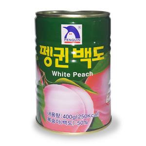 펭귄 백도 400g x10캔 / 복숭아 황도 파인애플 칵테일