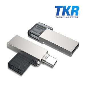 태경리테일 microSD카드 USB+C타입 OTG 리더기 RD-T01