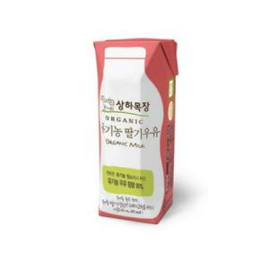 매일유업 상하목장 유기농 딸기 우유 125ml 48개