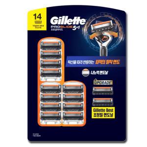 질레트(Gillette) 프로글라이드 면도날 14개