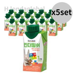 파스퇴르 킨더밀쉬 액상 분유 1단계 200ml 36개입 x5