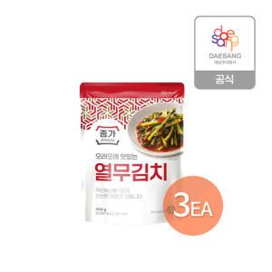 F)종가 열무김치 400g(파우치) x 3개