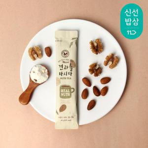 [품질보장] 산과들에 견과를마시다25gx20봉+5봉더!/ 선식 식사대용 견과차 마차 아몬드 호두