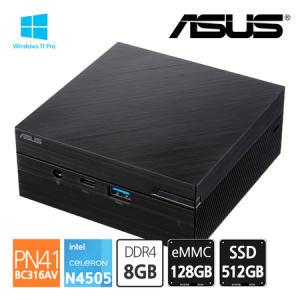 에이수스 ASUS 미니PC PN41-BC316AV N4505 Win11 Pro [ RAM 8GB eMMC 128GB SSD 512GB ] 완제품