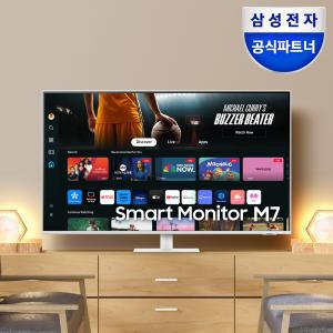 삼성전자 스마트모니터 M7 S43DM701 화이트 107.9cm 4K UHD