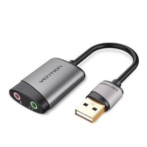 벤션 이어폰 마이크 분배기 타입 USB 외장형 사운드카드 CDKHB