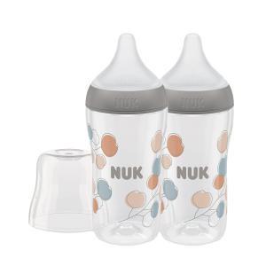 누크 퍼펙트매치 젖병 260ml 코튼(M젖꼭지 포함)x2개