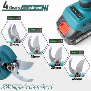 45mm전동고지가위 4단 전동 핸드헬드 과수원 관목 분재 가지치기 Makita 18V 배터리