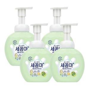 세균아 꼼짝마 버블 핸드워시 본품 그린허브향 250ml 4개 .