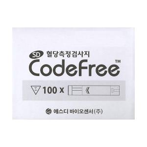 SD 코드프리 혈당검사지 혈당시험지 100매 - 2026년 09월 11일