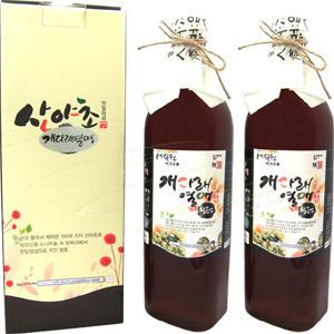 개다래열매 발효액 2병x1000ml / 개다래 충영 열매 액 진액 엑기스 음료 청 즙 발효액 세설원 농원