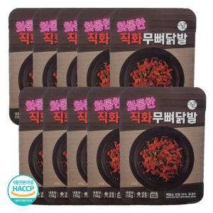 국내산 무뼈 직화 닭발 10팩 (150g x 10팩) 매운 매콤한 뼈없는 간편조리 전자레인지 3분완성 안주 간식