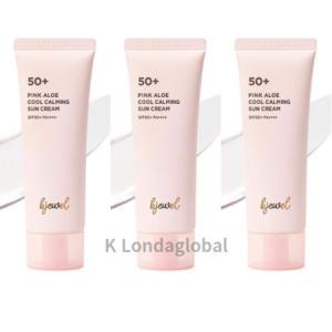 비주얼 핑크알로에 쿨카밍 선크림 SPF50+ 40ml 3개