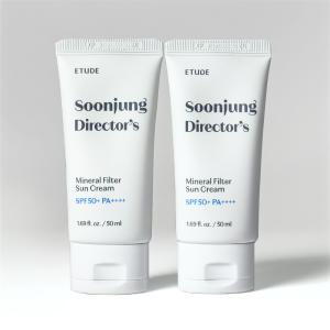 에뛰드 순정 디렉터 무기자차 선크림 SPF50+ 50ml 2개