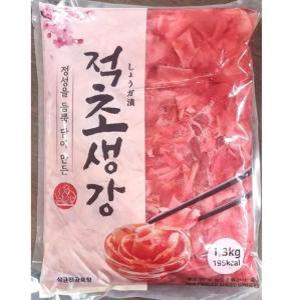 1.3kg 식자재생강초절임 업소용생강절임 횟집생강절임 업소용 식당 횟집 식자재 재료 이연 적초생강