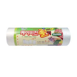 케이비전 롤백 소  25X35  500매  위생백 업소용 비닐팩 일회용 비닐봉투  롤팩  12롤